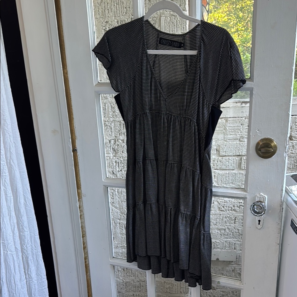 Black and White Striped Dress